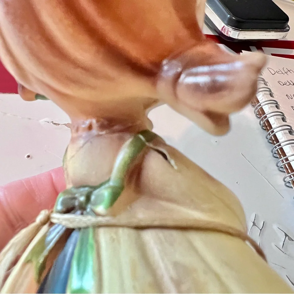 VTG Josef Originals Wee Folks Fried Egg Girl Figurine 1960’s. Repaired.